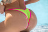 extreme string sheer or solid scrunch butt bikini