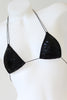 Black Snakeskin Print String Bikini