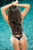 black athletic net micro scrunch butt bikini